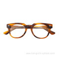 French Transparent Designers Acetate Eyeglasses Frames Without Lenses